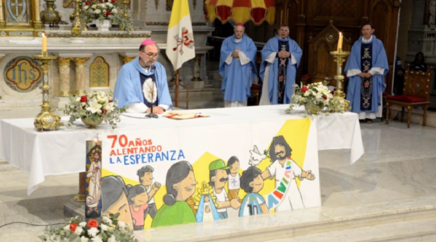 Imagen del contenido Cáritas Argentina celebró sus 70 años en Luján y renovó su compromiso de «estar donde hay dolor»