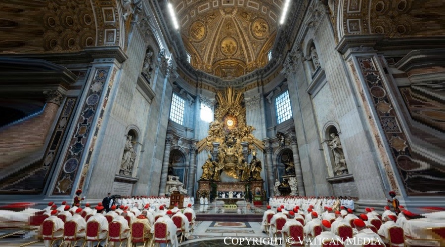 Imagen del contenido Homilía del Papa León XIV en la celebración junto a Cardenales en el Consistorio extraordinario, junio…