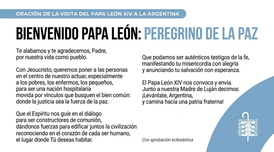 Imagen del contenido Oración por la visita del Santo Padre León XIV a la Argentina