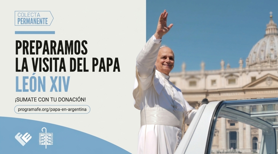 Imagen del contenido Campaña de colaboración permanente para sostener y acompañar preparación de la visita del Papa León…